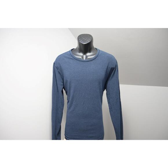 Lululemon Gym Shirt Wicking Blue Long Sleeve Athletic Tee Mens Size XL - Picture 2 of 7